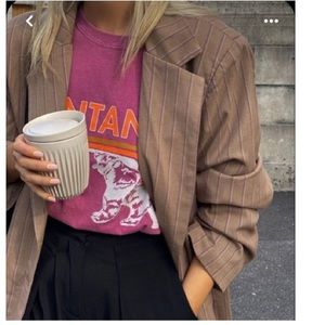 Nasty Gal Striped Wool Look Blazer